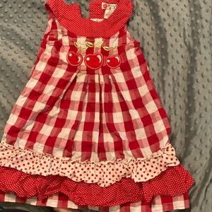 Girls 5T “cherry” dress
